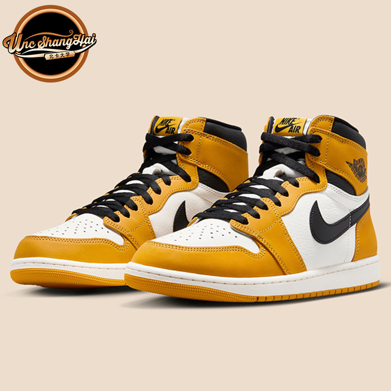 北卡大学 Air Jordan 1 High OG AJ1 黑黄男女篮球鞋 DZ5485-701