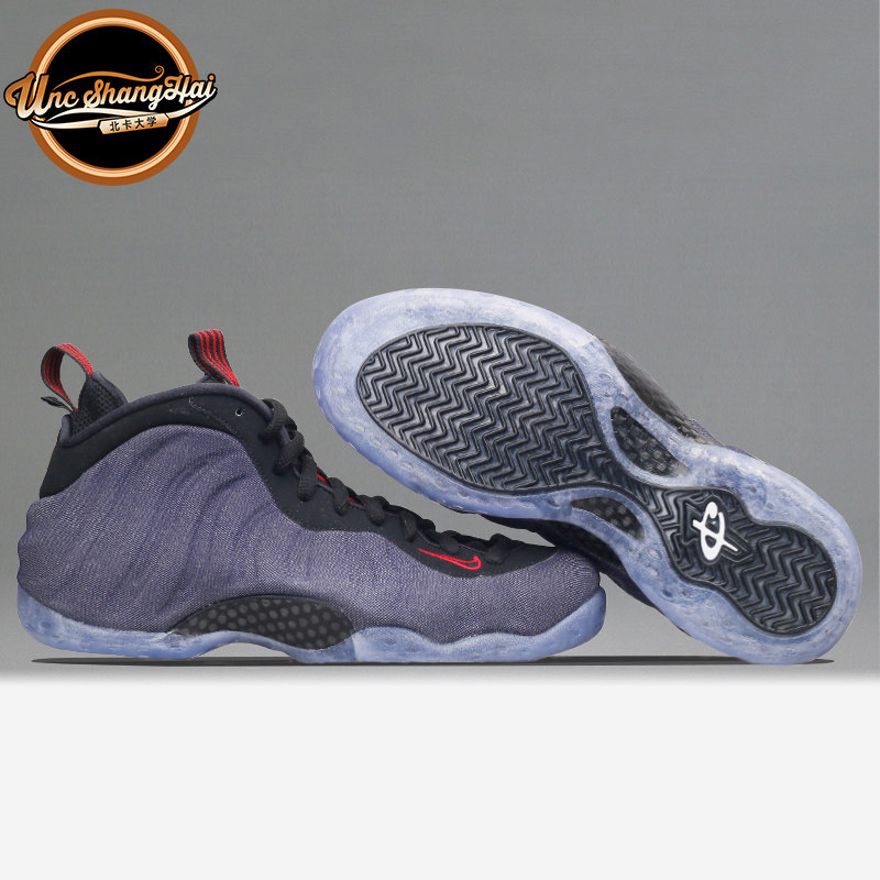 北卡Nike Air Foamposite One 牛仔紫喷 丹宁喷 篮球鞋314996-404