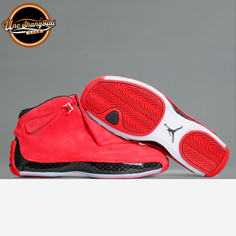 北卡大学 Air Jordan 18 Toro AJ18 大红 麂皮 AA2494-601