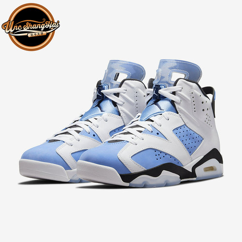 AJ6北卡蓝大学蓝白蓝篮球鞋