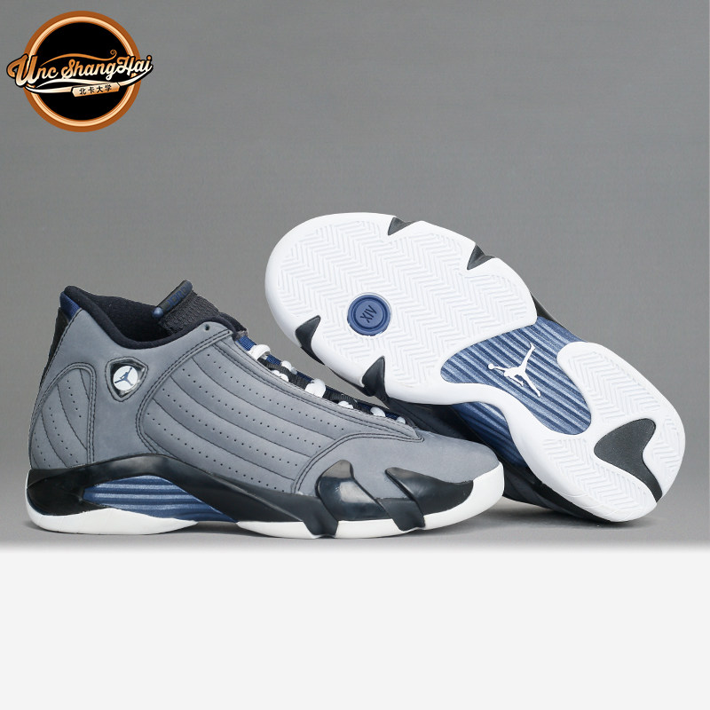 北卡大学 air jordan 14 酷灰 aj14 乔14 狼灰 篮球鞋 311832-011
