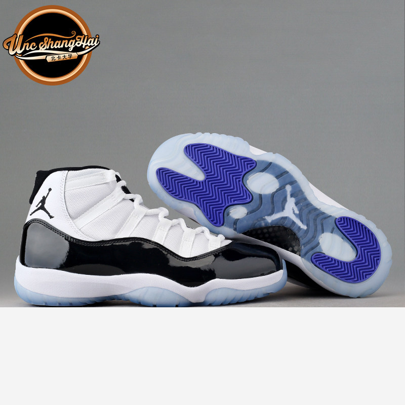 北卡大学 air jordan 11 concord aj11 康扣 黑白 18年378037-100
