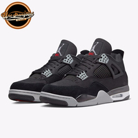 北卡大学Air Jordan 4 AJ4小阿姆 黑色帆布 复古篮球鞋DH7138-006