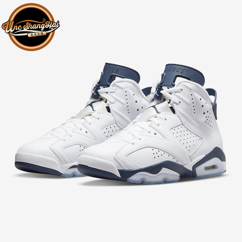 AJ6白蓝午夜蓝复古篮球鞋