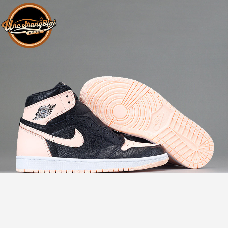 北卡大学 air jordan 1 aj1 脏粉 黑粉脚趾 篮球鞋  555088-081