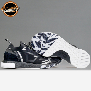 Adidas JUICE SPRING黑白荆棘陈冠希DB1777 北卡大学 NMD RACER