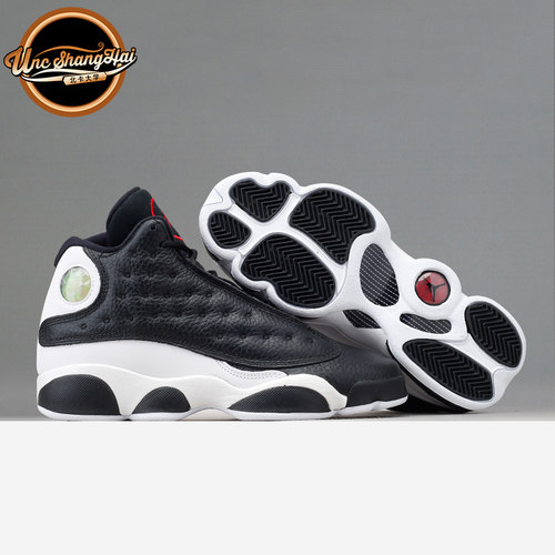 AJ13反转熊猫黑白篮球鞋