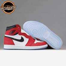 北卡大学 Air Jordan 1 AJ1 蜘蛛侠 白红斑点 芝加哥 555088-602