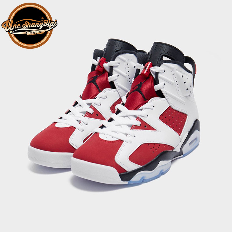 北卡大学air jordan 6 carmine aj6胭脂红白红2021年款ct8529-106