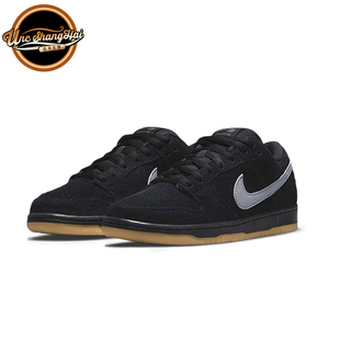 北卡大学 Nike SB Dunk Low 黑生胶 黑灰 男女复古板鞋BQ6817-010