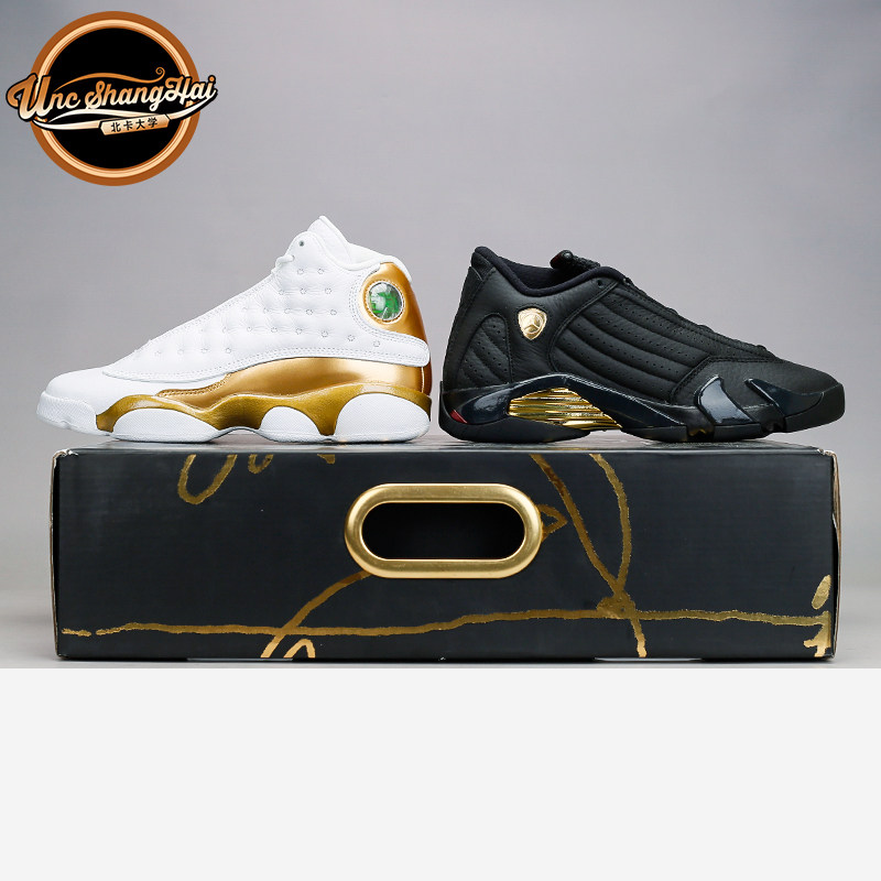 北卡大学Air Jordan 13/14 DMP AJ13/14总决赛套装897561-900现货
