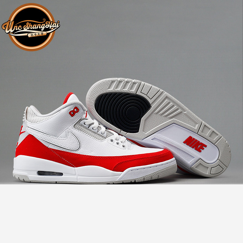 北卡大学 air jordan 3 tinker aj3白红手稿换钩篮球鞋cj0939-100