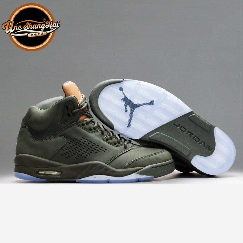 北卡 air jordan 5 aj5 巅峰 军绿 纯白 全黑 881432-305-010-003