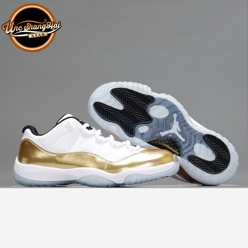 北卡大学 Air Jordan 11 AJ11 low 白金 金牌 528895-528896-103