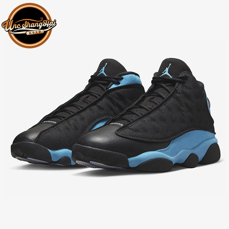 北卡大学 Air Jordan 13 AJ13 黑蓝 复古 高帮篮球鞋 DJ5982-041
