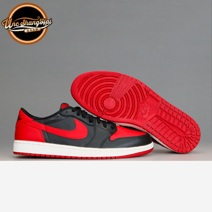 北卡大学 Air Jordan 1 Bred Low OG AJ1 黑红 低帮705329-001