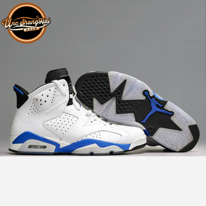 北卡大学 air jordan 6 sport blue aj6 白蓝 384665-384664-107