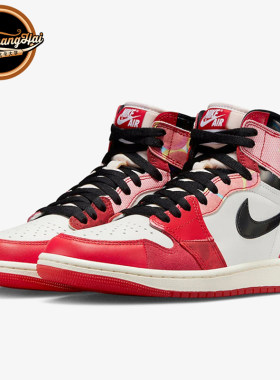 AJ1蜘蛛侠2.0红黑复古篮球鞋