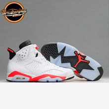 北卡大学 Air Jordan 6 AJ6 樱木 乔6 白红 384664/384665-123