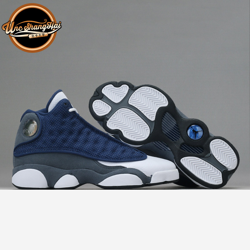 北卡大学 air jordan 13 flint aj13 gigi 白蓝 海军蓝414571-404