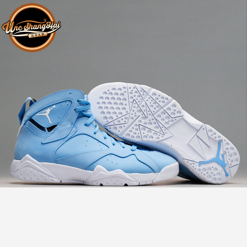 北卡大学 air jordan 7 aj7 乔7 北卡蓝 白蓝 304774-304775-400