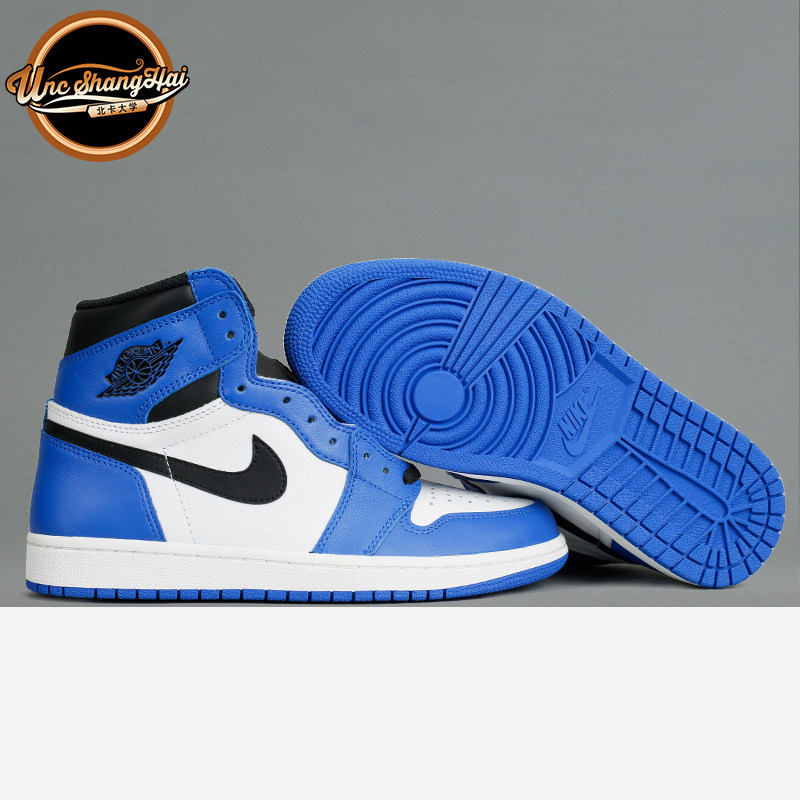 北卡大学 Air Jordan 1 AJ1藤原浩小闪电 黑白蓝555088-403现货