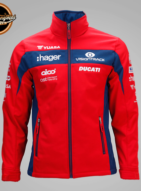 北卡 DUCATI/杜卡迪 摩托车赛车 男子立领 软壳防风骑行服外套D01