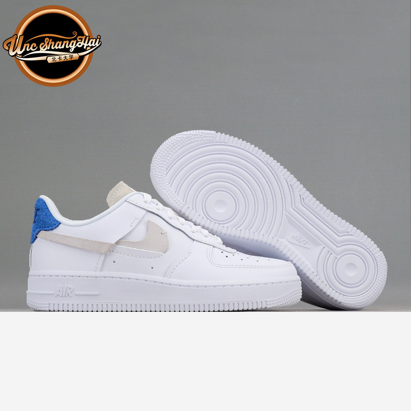北卡大学 nike air force 1 af1 红蓝鸳鸯 解构 断钩 898889-103