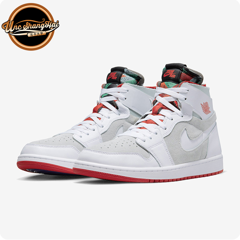 北卡大学Air Jordan 1 Zoom CMFT AJ1白灰 兔八哥 高帮CT0978-100