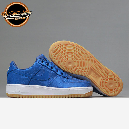 Clot×AF1冠希联名蓝丝绸