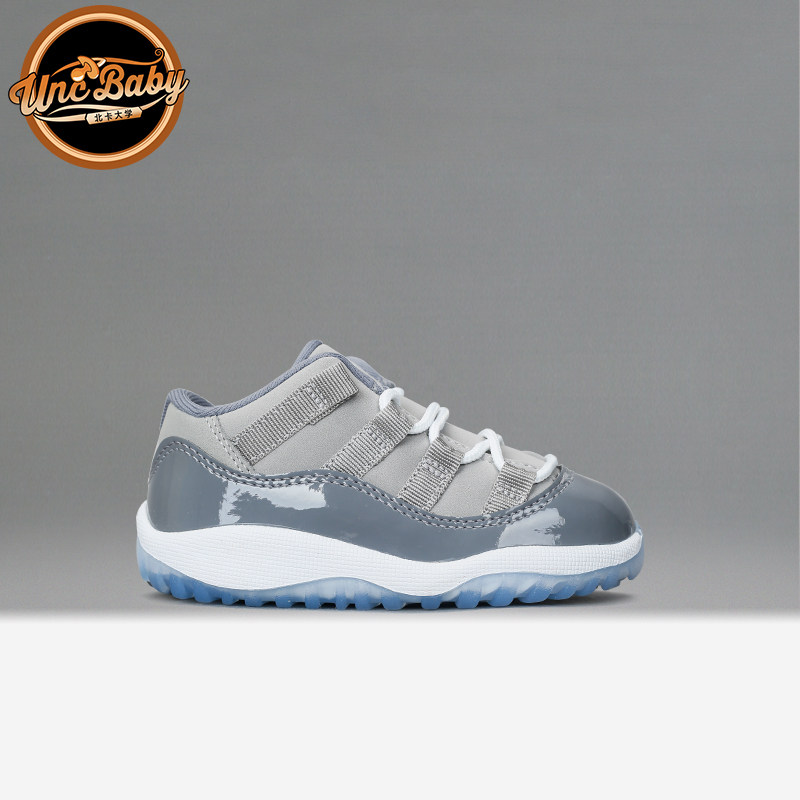 北卡大学 Air Jordan 11 aj11酷灰 乔11 童鞋 儿童鞋 505835-003