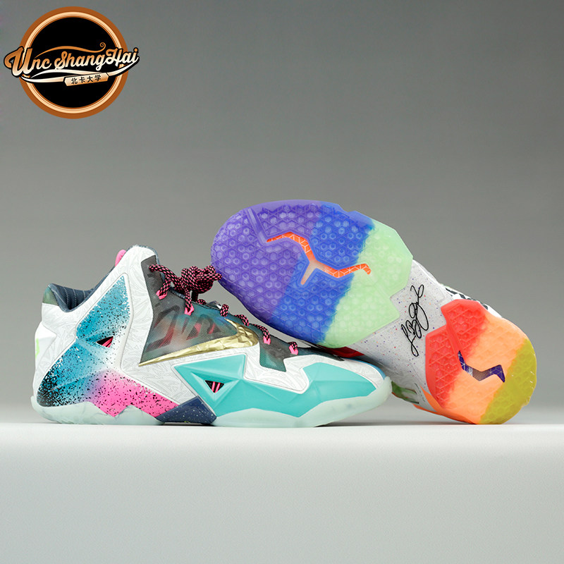 北卡大学nike what the lbj 11 勒布朗 詹姆斯 鸳鸯 650884-400