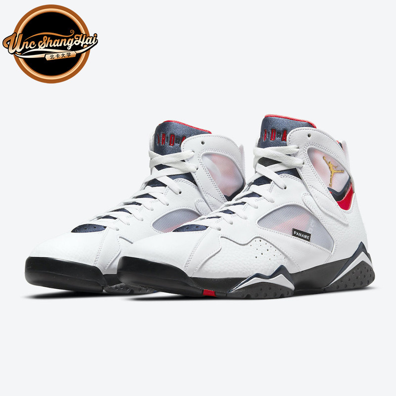 北卡大学Air Jordan 7 PSG AJ7黑白 大巴黎 高帮篮球鞋CZ0789-105