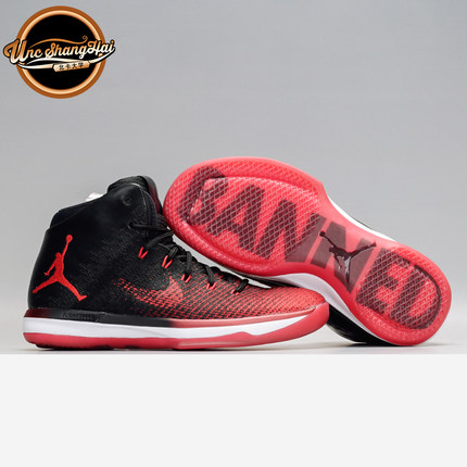 北卡大学 Air Jordan XXX1 Banned aj31 黑红 禁穿 845037-001