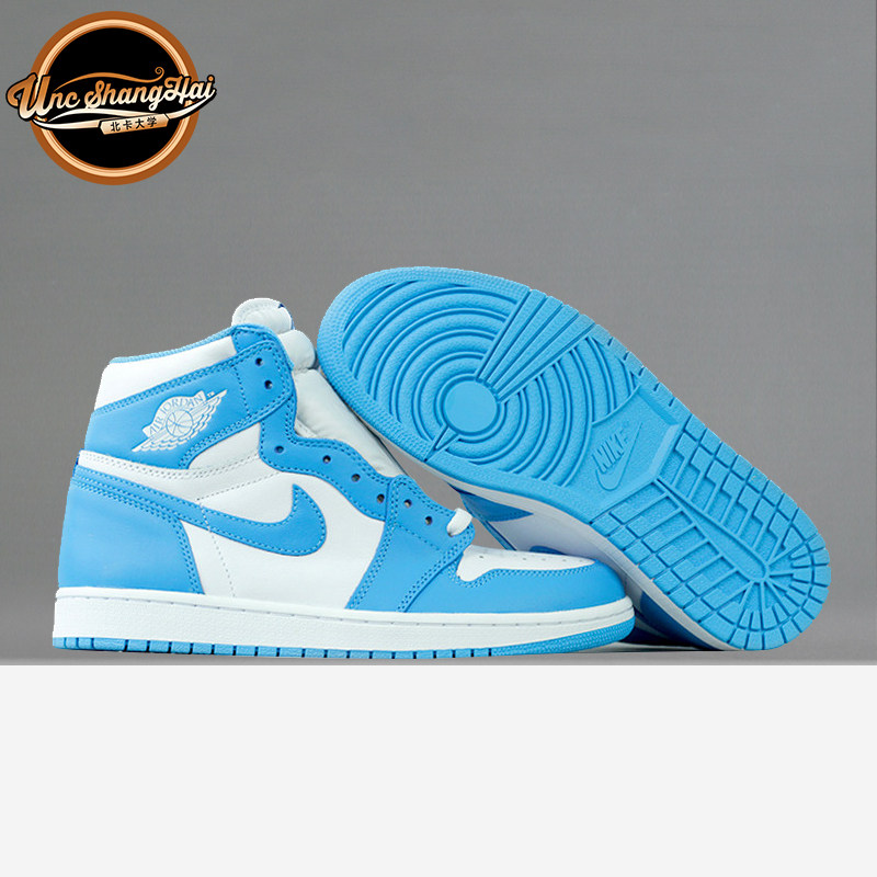 北卡大学 Air Jordan 1 北卡蓝 白兰 AJ1 High OG UNC 555088-117