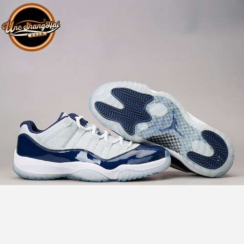 AJ11low乔治城白蓝篮球鞋