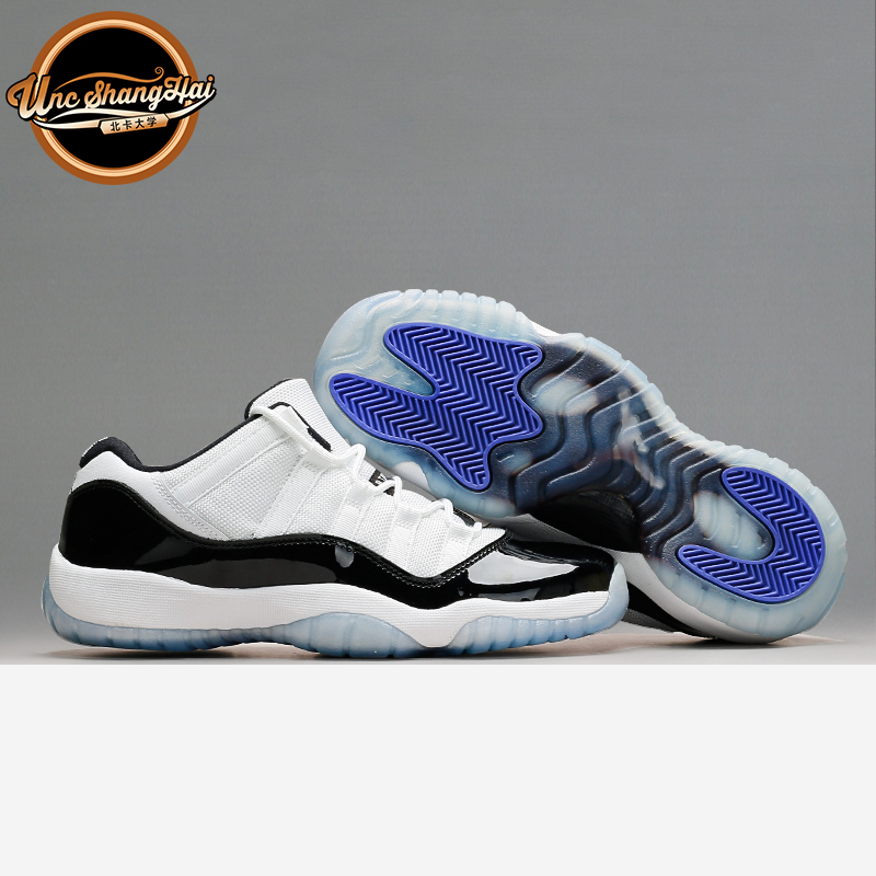 AJ11黑白low低帮篮球鞋