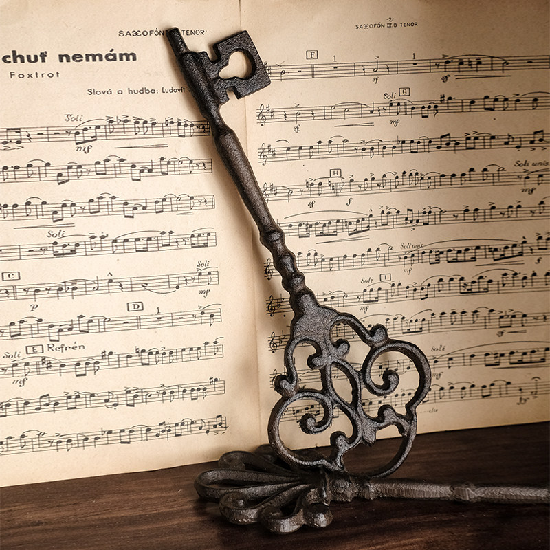 美式田园乡村别墅手工做旧复古生锈铸铁艺装饰品古老大钥匙串挂墙在类目 家居饰品, 壁饰中 - 来自Buy2taobao.com提供专业的淘宝代购服务