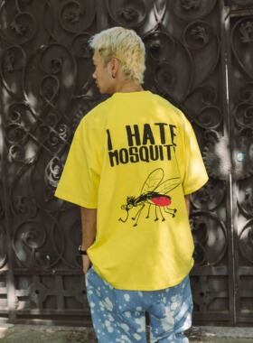 DOGTOWN讨厌蚊子标语胸前口袋印花LOGO短袖TEE短袖T恤