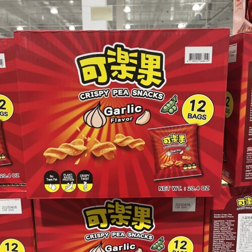 开市客台湾可乐果蒜香味青豌豆脆576g香酥脆豆零食小吃下酒菜年货