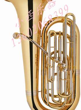 斜四立键低音抱号 降B调 (四键倍低音号）大口径  Tuba