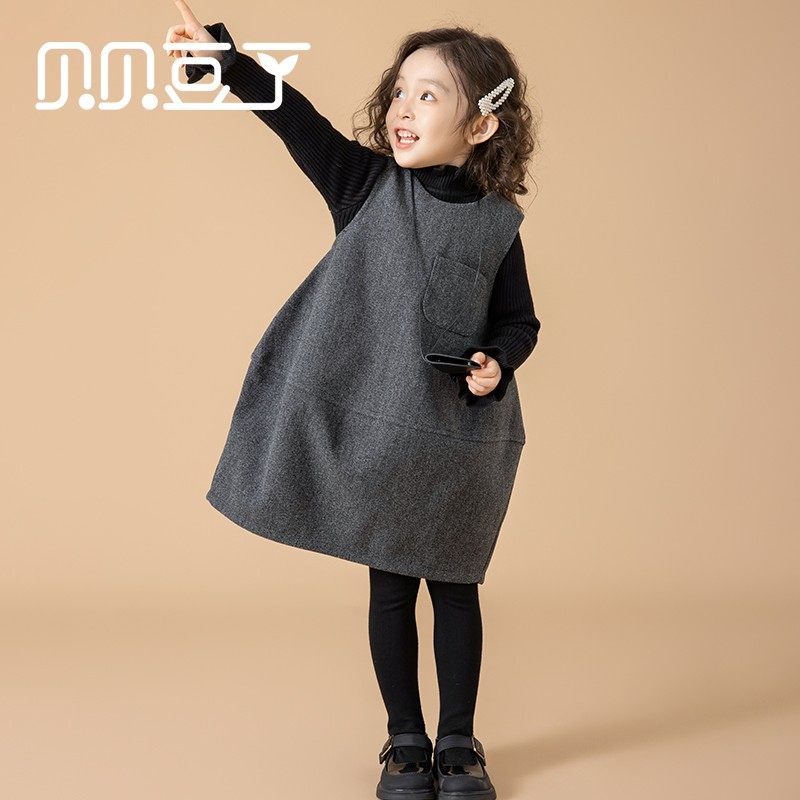 原创女童连衣裙2026早春新款高级感过年儿童洋气宝宝冬装新年衣服