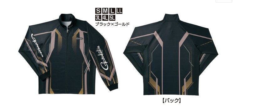 Gamakatsu伽玛卡兹新款进口GM-3569 钓鱼服钓鱼拉链防晒衣长袖衫