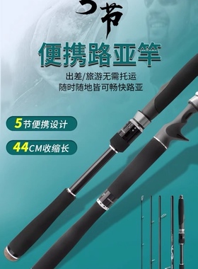 KAWA新品NX5便携竿MH黑鱼竿雷强竿鱼鲶鱼泛用竿远投插节路亚竿
