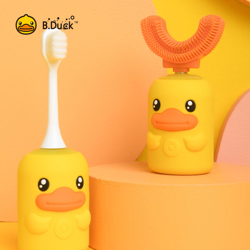 口含式刷牙神器小黄鸭牙刷配件