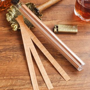天然雪松木片雪茄管雪茄盒专用醇化雪茄配件雪茄火柴点火添香木条