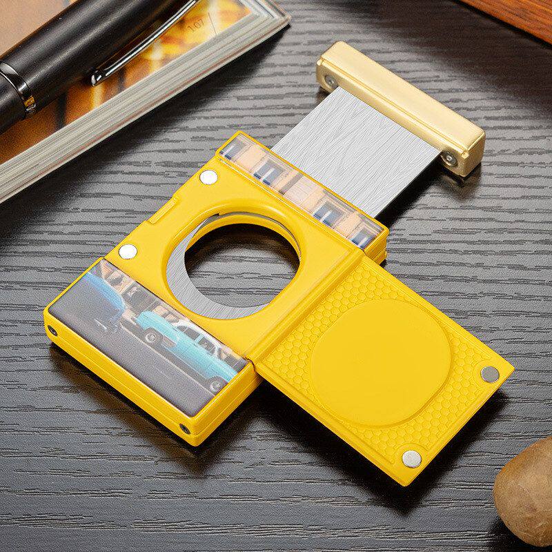 古巴雪茄专用剪刀不锈钢锋利顺滑平口大切口时尚潮流雪茄刀礼盒装