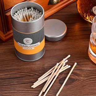 正品CIGARLOONG茄龙雪茄火柴加长无磷稳定白桦木慢燃轻烧便携火柴