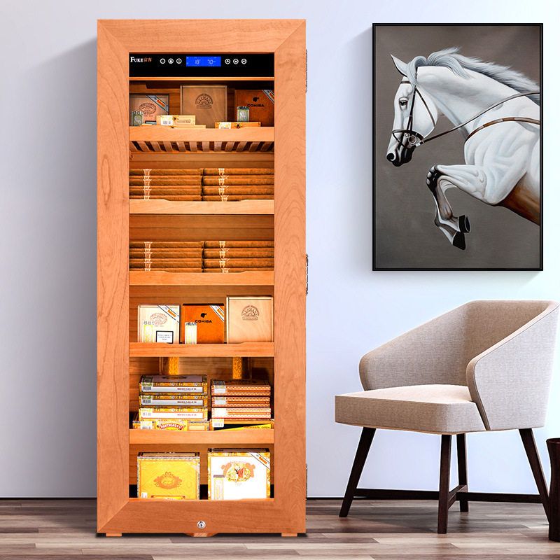 正品FUKE富客CL-180CM2雪茄柜雪松木雪茄柜智能恒温恒湿雪茄烟柜