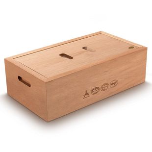 雪茄保湿盒醇香雪松木大容量保湿箱保湿柜隔层无漆储藏保养烟盒